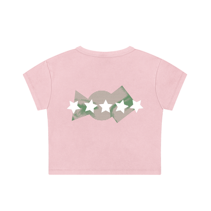 5starVik's  Snow Washed Crop Top