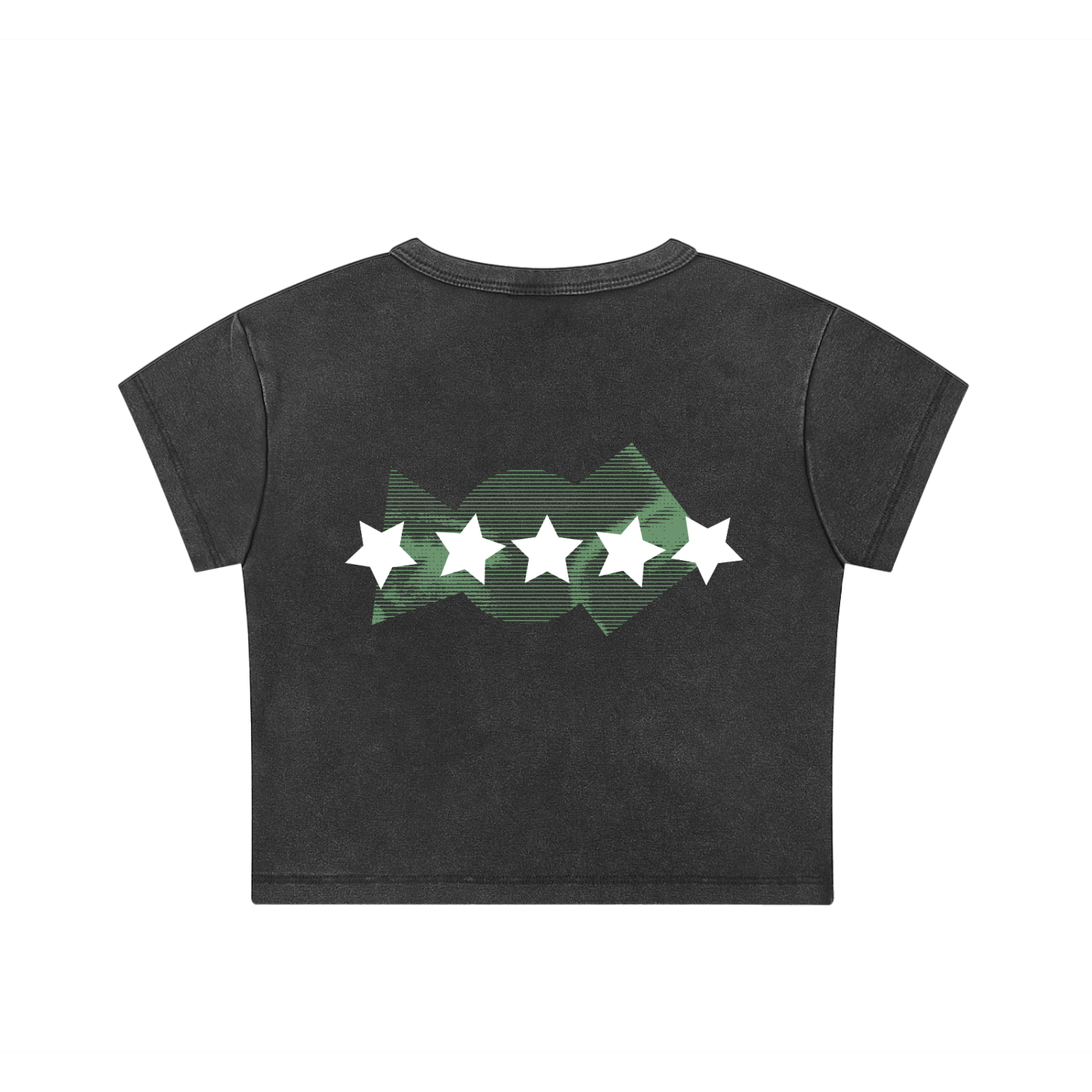 5starVik's  Snow Washed Crop Top