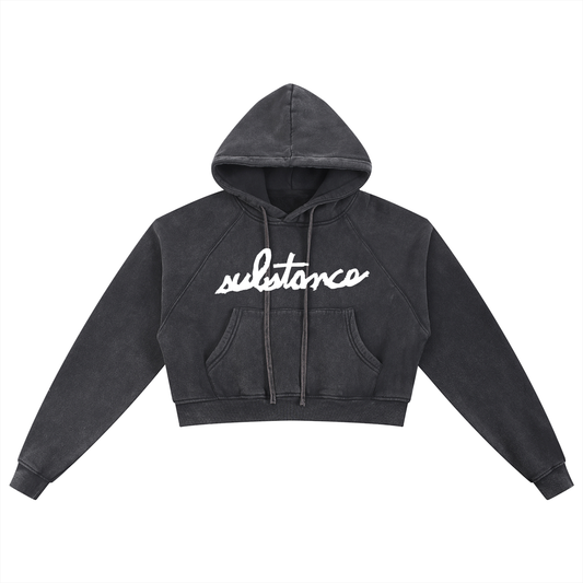 5starVik's  Washed Cropped Hoodie