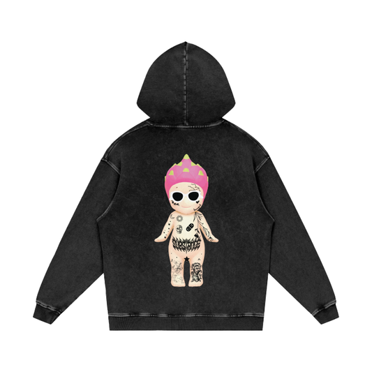 a SUBSTANCE baby acid wash oversize hoodie