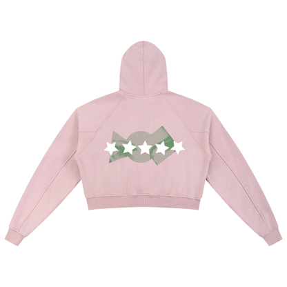 5starVik's  Washed Cropped Hoodie