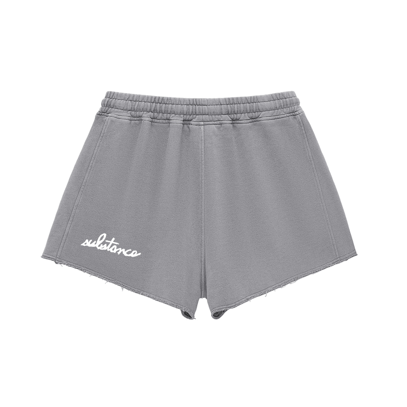 5starVik's Snow Washed Raw Edge Drawstring Shorts