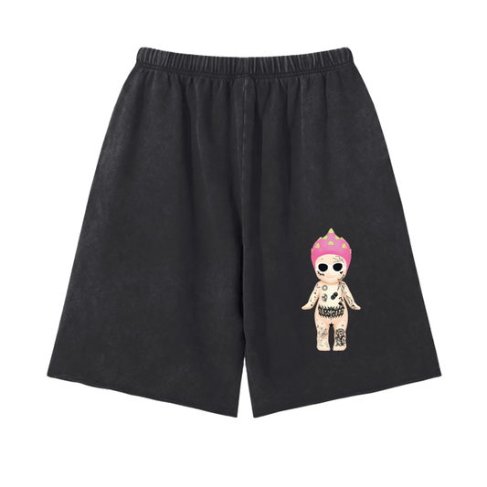 a Scattered Edge Vintage Washed Short Pants - 350 GSM