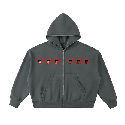 Betty's Full-Zip Boxy Hoodie